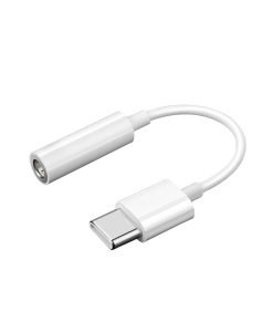 Jack Port naar USB-C Adapter – Wit