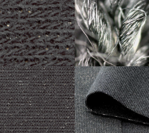 BLACK JERSEY - Anti straling textiel - Zwart